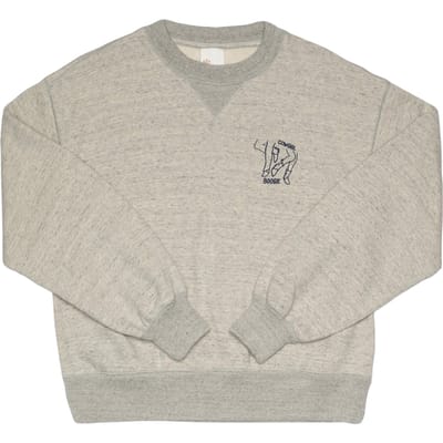 Nudie Jeans Lone Sweatshirt Cowgirl Boogie Greymelange Size: XS | Sweaters Outlet | Dames | Grijs