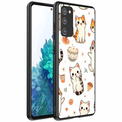 Geschikt voor Samsung Galaxy S20 FE Telefoonhoesje met katten opdruk - TPU backcover case cat design - Smartphonica geschikt voor Samsung Galaxy S20 FE