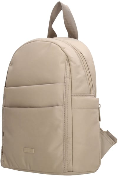 Beagles Duomo Rugzak - Rugtas - Daypack - Dames - Rugzakje - Veiligheidssluiting - Safety Zipper - Lichttaupe