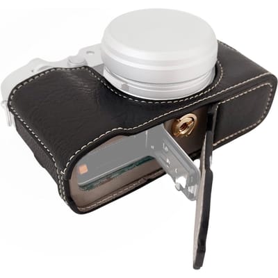 Draagbare camera beschermhoes Retro stijl cameratas draagtas opening onderkant ontwerp met