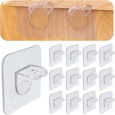 12 Stuks Planksteunpennetjes – Lijmvaste Planksteunen, Kastplankklemmen, Plankhoudpennetjes voor Boekenplanken, Schoenenopslag, Make-upopslag, Kasten en Spaanplanklagen