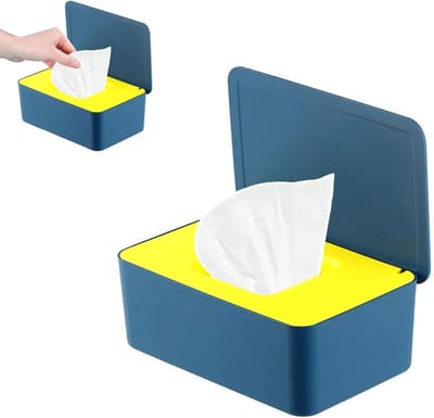 Wipes Dispenser - Wet Wipes Box - Baby Verzorging - Dubbel Afsluitbaar - 21 x 12.5 x 10 cm