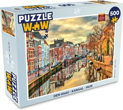 Puzzel Den Haag - Kanaal - Huis - Legpuzzel - Puzzel 500 stukjes