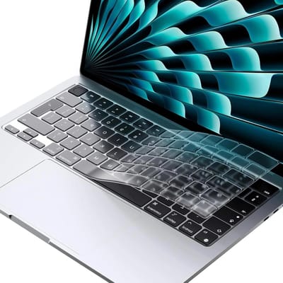 Dailygoods- Toetsenbordhoes Siliconen - Toetsenbordbescherming - Waterdichte Afdichting - Stofdicht - TPU-Materiaal - Compatibel met Engelse Toetsenbord - Toetsenbordcover
