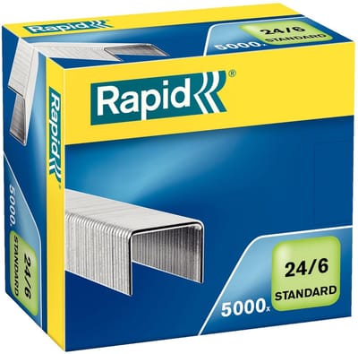 Rapid Staples 24/6 mm Standaard Galvanisatie 10 x 5000 Stuks