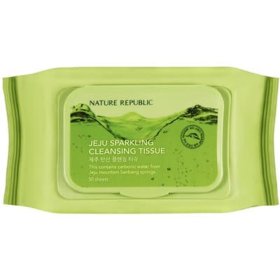 Nature Republic Jeju sprankelend reinigingsdoekje 50 vellen 3PACKS yellow