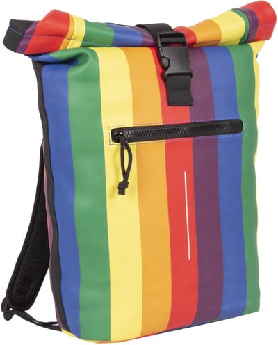 New Rebels ® Mart - Rolltop - Rugzak - Waterafstotend - Regenboog - Rainbow - Large II - Rugtas