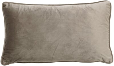 Dutch Decor FINN - Sierkussen 30x50 cm - velvet - lendekussen - Driftwood - taupe - Inclusief binnenkussen - Luxe kussens voor woonkamer & bank