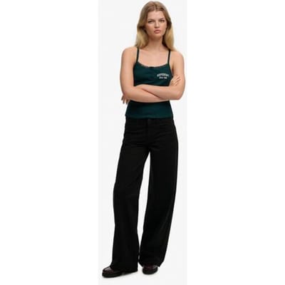 Superdry Mid Rise Baggy Chino Black Grootte: 32/32