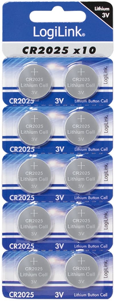 Lithium CR2025 - batterijen CR2025 - 3V knoopcel batterij - 10 stuks