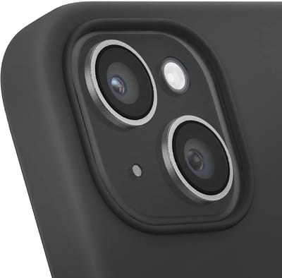 Jaym, Hoesje geschikt voor Apple iPhone 15 Plus - Siliconen MagSafe met Microvezel, Zwart