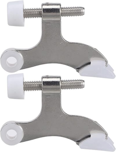 Scharnierpen Deurstoppers - Deurbeveiliging Set - Schade Voorkomen - Verstelbaar Ontwerp - 6.5cm Lengte - Zilver