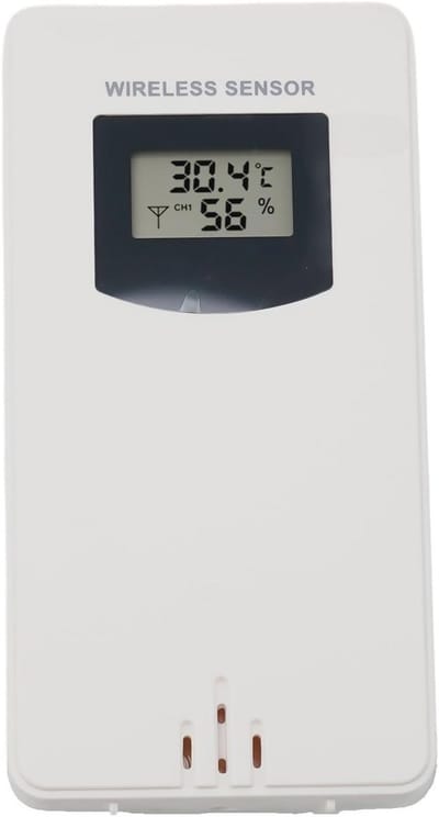 Draadloze Buiten Sensor voor Weerstation - Temperatuur en Vochtigheid Wandmontage