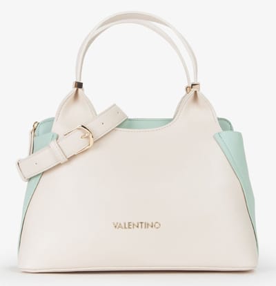 VALENTINO Schoudertas Sharon Re Shopper Verde Acq / Ecru Beige