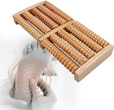 Doodadeals® Voetmassage Roller – Houten Voetroller voor Ontspanning en Betere Bloedsomloop