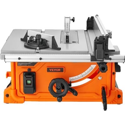 VEVOR Tafelzaag 4400 tpm, 1800W Tafelzaag, 85 mm bij 90° dwarssnede / 60 mm bij 45° schuine snede, Hoekstop -60˚/60˚, Ideaal voor het zagen van hout en doe-het-zelf houtbewerkingsprojecten