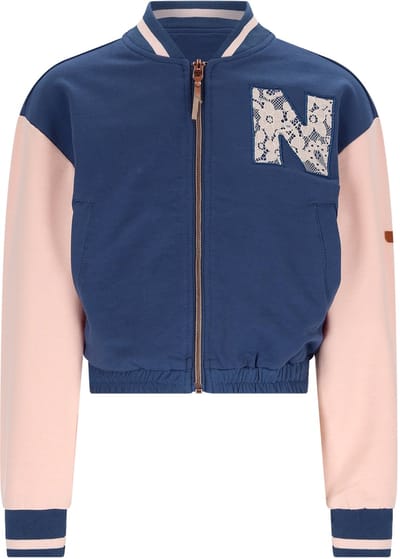 NONO N602-5300-109_116 Meisjes vest blauw - Maat 116