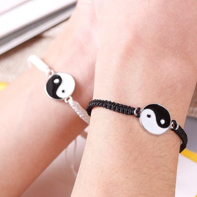 Yin Yang Armband set - Liefdes Cadeau - Vriendschap Cadeau - Geschenkset Mannen Vrouwen - Kerstcadeaus - Kerst Cadeautjes voor Hem