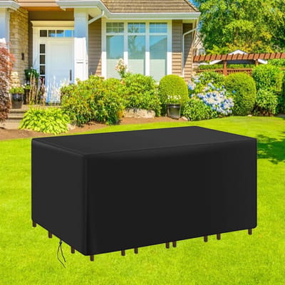 Terrasmeubelhoes - Beschermhoes Bank - Buitenmeubels Beschermen - Waterdicht 420D Oxford - 205 x 125 x 100 cm - Zwart