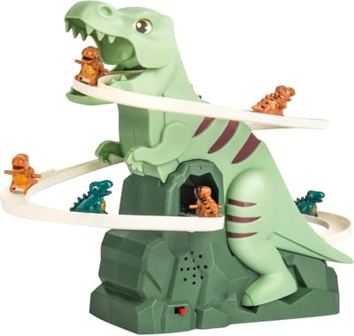 Jojoy - Dinosaurus Trapklimmer - Speelgoed met Licht en Muziek - Inclusief 9 Dinosaurussen - Educatief Speelgoed - DINOCLIMBER