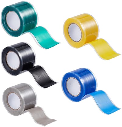 Dailygoods- Plakband 5 Stuks - Reparatietape - Siliconen Tape - Waterdicht - Antislip - Zelfklevend 1,5 m x 25 mm