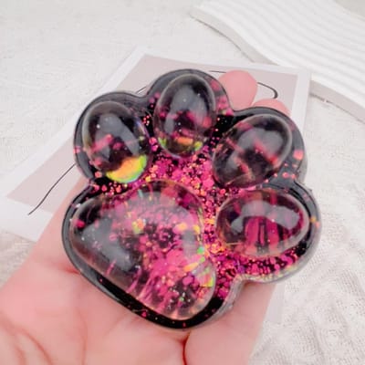 Squishy Mignon Patte de Chat Jouet Fidget à Rebond Lent Anti-Stress Pince Décompression Patte de Chat Jouet Mou à Presser pour Enfants Cadeaux de Vacances black