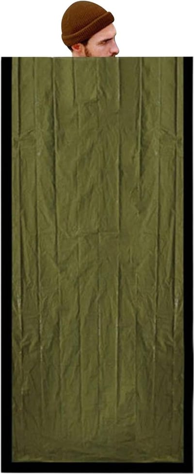 Kampeer Slaapzak - Lichtgewicht Draagbaar - Outdoor Kamperen Wandelen - Waterdicht Winddicht - 266x91cm - Groen