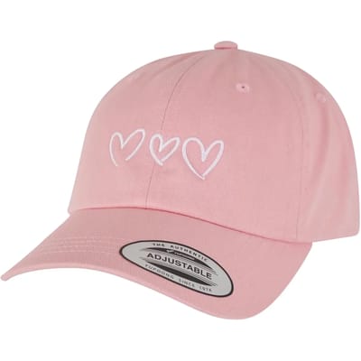 Miss Tee Dames Dad Cap met hartjesmotief MST326