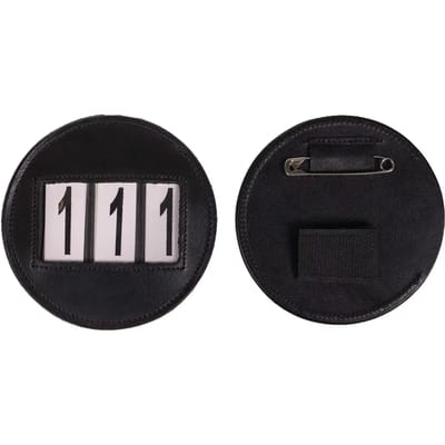 QHP Startnummer Modeste Rond Zwart - One size size