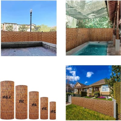 Rieten Schermen Rollen - Bamboe Schermen - Balkon Privacy - Natuurlijk Handgeweven - Aanpasbare Maten - Natuurlijk