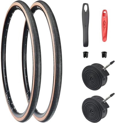 Set van 2 700C fietsbanden met binnenbanden voor racefiets