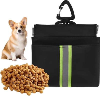 Honden Snackzak met Magneetsluiting, Reflecterende Strip en Carabiner voor Training en Wandelen, Ideaal voor Kleine Honden