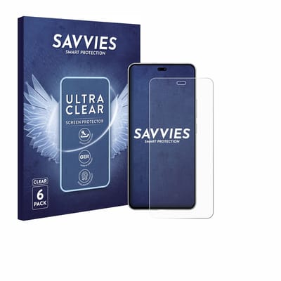 Savvies - Screenprotector voor Honor Power - Folie Beschermfolie transparant 6 Stuks