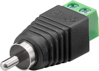 Schroefbare Mono Tulp (m) Connector - Zwart