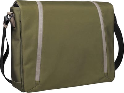 LEONHARD HEYDEN schoudertas laptoptas met laptopvak Helsinki Umhängetasche 7126 Olive olijfgroen