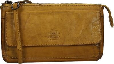 Bear Design Romy Leren Crossbodytas - Oker Geel
