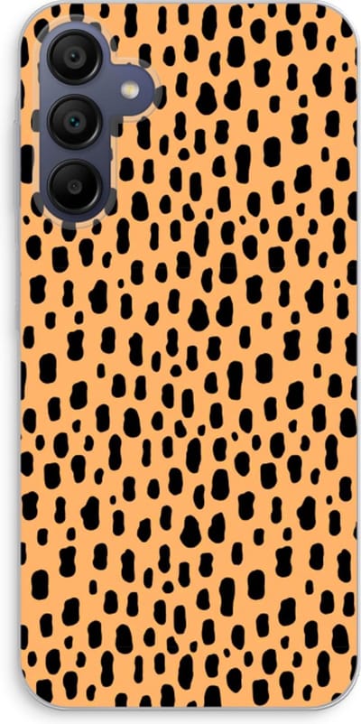 Case Company® - Hoesje geschikt voor Samsung Galaxy A15 hoesje - Panter - Soft Cover Telefoonhoesje - Bescherming aan alle Kanten en Schermrand