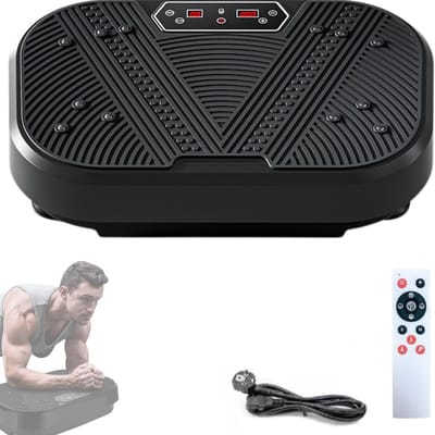 Core® Trilplaat - Trilplaat Fitness - Vibratieplaat - 120 Vibratie Niveau's - 8 Programma's - Zwart - 52cm x 35cm x 12cm