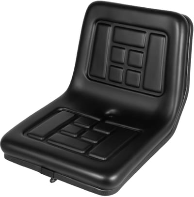Cellista Tractorstoel Verstelbaar - Universele Stoel - Landbouw Zitstoel - PU Lederen Stoel - Met Rugleuning - 100kg Draagvermogen - 44,5x35,5x33,5cm