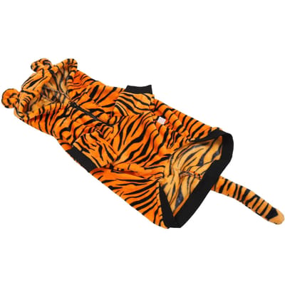 Warme Kleding voor Huisdieren Schattige Tijgerstrepen Voorkomt Haaruitval Hond Winterkleding voor Middelgrote en Grote Honden 6XL black