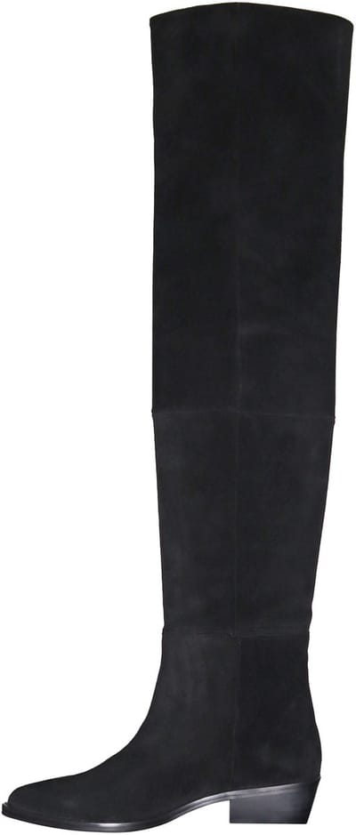 Toral - zwarte suede knielaarzen - maat 36