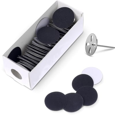 Dailygoods - Schuurpapierschijven - Pedicure schuurpapier - Voor eeltverwijdering - 25 mm - Vervangbare schijven - Geschikt voor elektrische voetvijl...