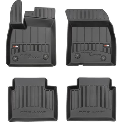 Frogum - No.77 - Automatten 3D - Geschikt voor FORD Focus Mk4 (vanaf 2018) - 4-delig - TPE Rubber - Zwart