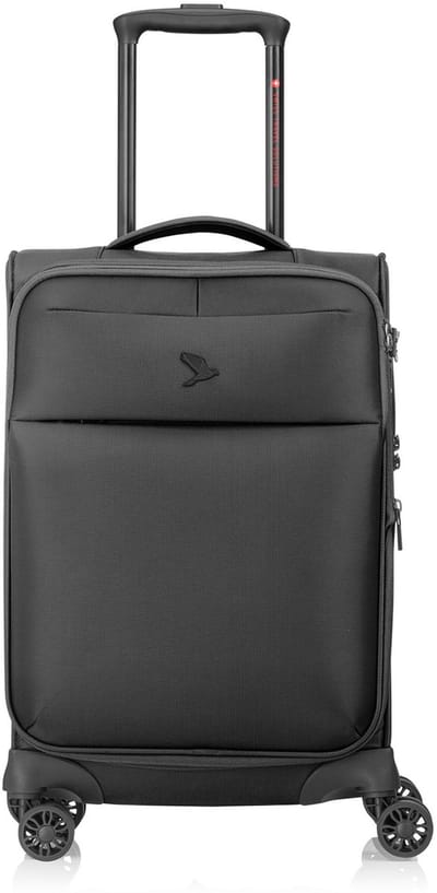 Pack Easy GoUp 4 wielen Cabinewagen S 53 cm met uitbreidingsplooi - Zachte bagage - TSA slot - schwarz