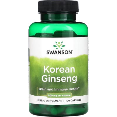 Koreaanse ginseng, 500 mg, 100 capsules