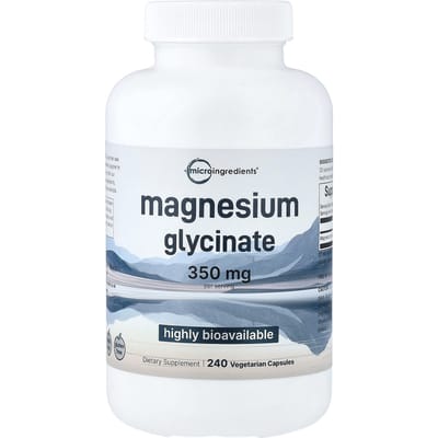 Micro Ingredients, Magnesium Glycinaat, 240 Plantaardige Capsules (175 mg per capsule)