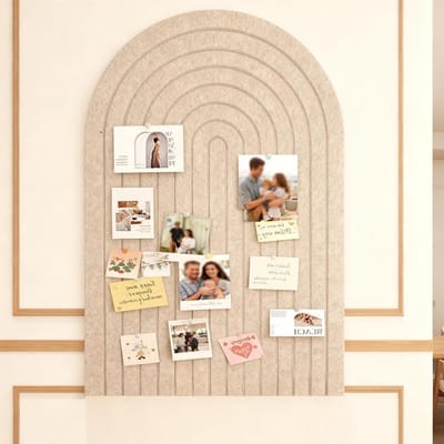 Vouwbaar Fotobord Zelfklevend 40 x 60 cm Dikke Vilt Prikbord voor Foto's, Notities en Memos - Wanddecoratie voor Thuis en School