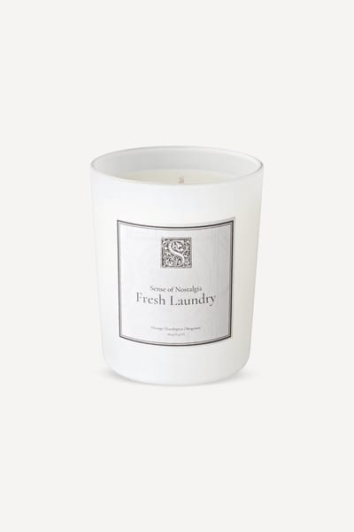Sense of Nostalgia Geurkaars - Fresh Laundry - 100% Plantaardige Koolzaadwas - Vegan - Schone Was - Geurkaars - Cadeau