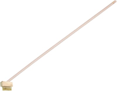 Voegenborstel - staalvezel - 10 x 3,5 x 4 cm - inclusief steel 120 cm