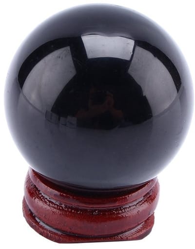 Dailygoods- Glazen Bol Helder Kristalglas - Sculptuur met Standaard - Verjaardagsgeschenk - Kantoordecoratie - Feng Shui - Diameter 40 mm - Decoratieve Bol